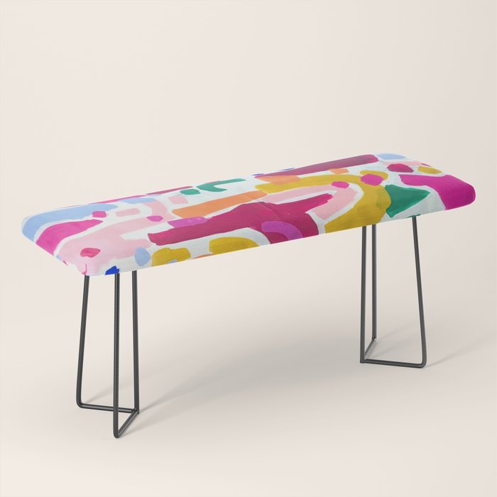 Candy In The Milky Way Galaxy 2 Original Painting by Ejaaz Haniff Acrylic Painting Abstract Art Shapes Pattern Fun Colorful Shapes Bench Gallery Image 1