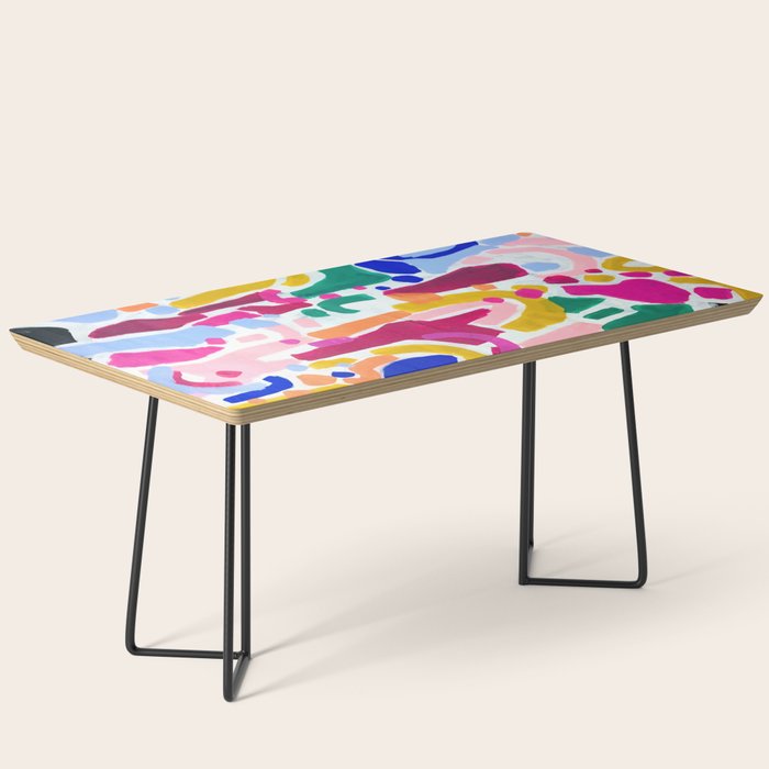 Candy In The Milky Way Galaxy 2 Original Painting by Ejaaz Haniff Acrylic Painting Abstract Art Shapes Pattern Fun Colorful Shapes Coffee Table Gallery Image 1