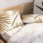 Tropical Fan Palm - Sepia Pillow Sham Gallery Image 2