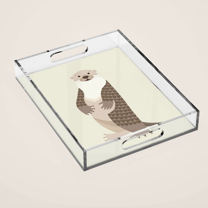 Whimsical Otter Acrylic Tray Gallery Image 1