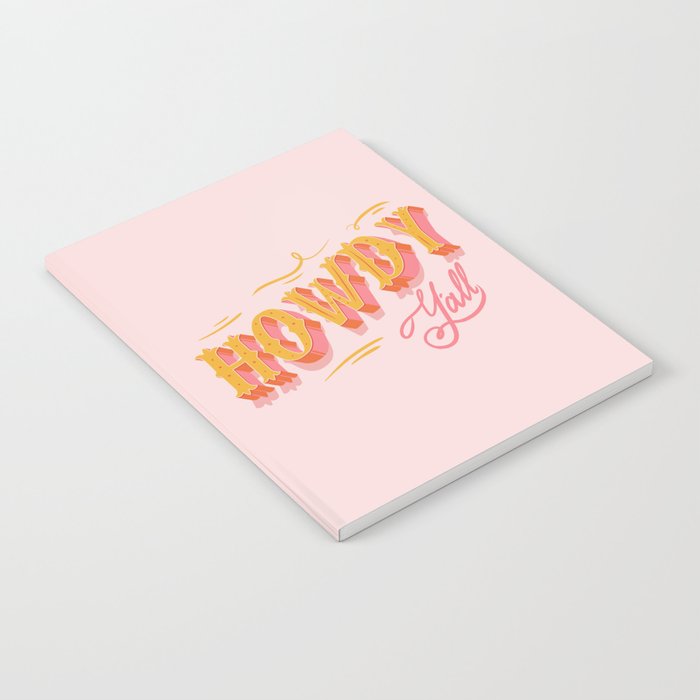 Howdy Y'all | Yellow Orange Pink Notebook Gallery Image 2