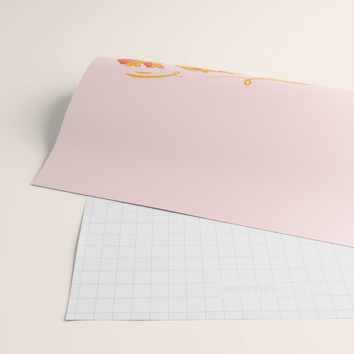 Howdy Y'all | Yellow Orange Pink Wrapping Paper Gallery Image 2