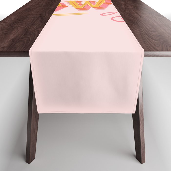 Howdy Y'all | Yellow Orange Pink Table Runner Gallery Image 1