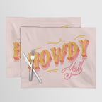 Howdy Y'all | Yellow Orange Pink Placemat Gallery Image 1