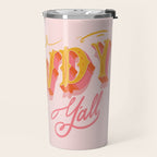 Howdy Y'all | Yellow Orange Pink Travel Mug Gallery Image 2