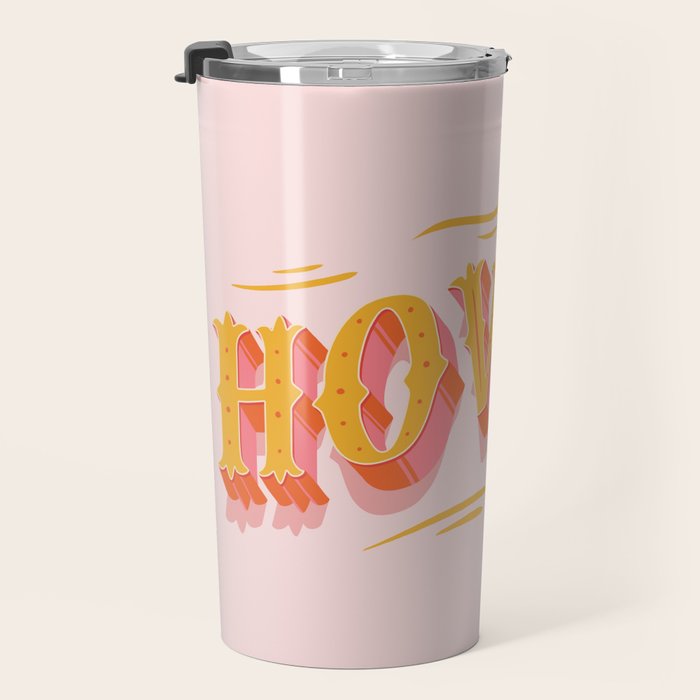 Howdy Y'all | Yellow Orange Pink Travel Mug Gallery Image 3