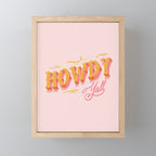 Howdy Y'all | Yellow Orange Pink Mini Art Print Gallery Image 1