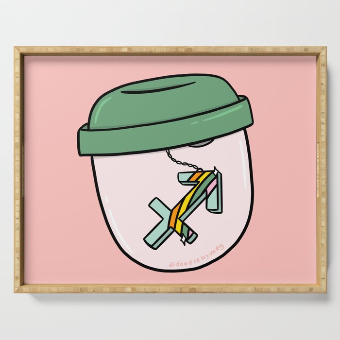 Sagittarius Keychain Serving Tray Gallery Image 1
