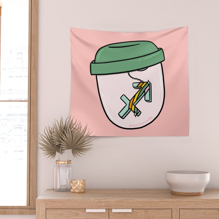 Sagittarius Keychain Wall Tapestry Gallery Image 2