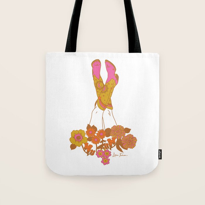 Love Stoned Cowboy Boots Tote Bag Gallery Image 1