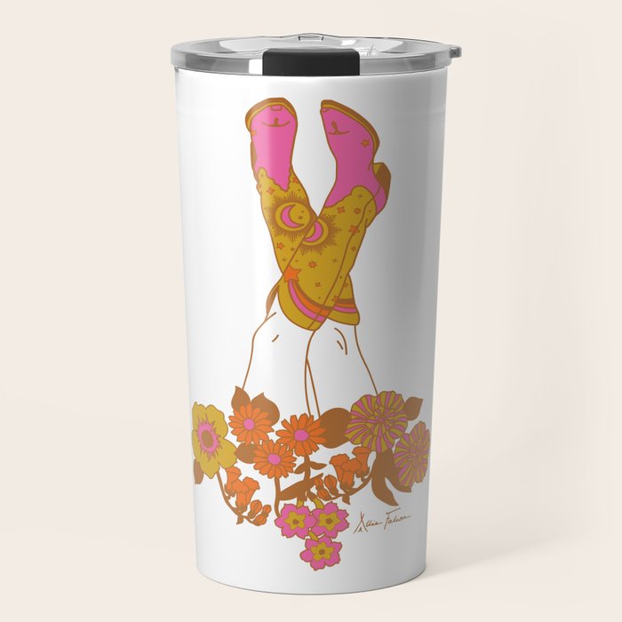 Love Stoned Cowboy Boots Travel Mug Gallery Image 1