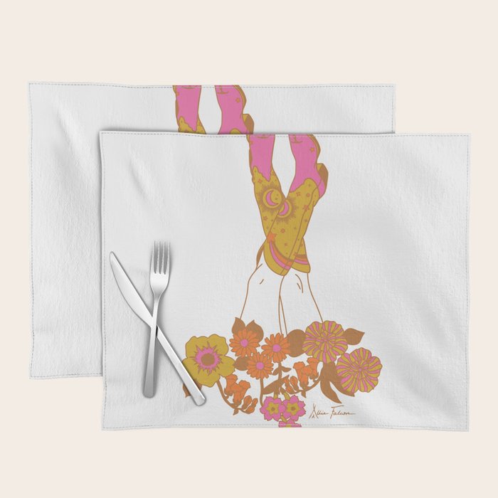 Love Stoned Cowboy Boots Placemat Gallery Image 1