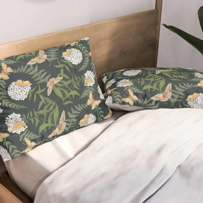 Phlox with Moths Pillow Sham Gallery Image 2