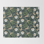 Phlox with Moths Throw Blanket Gallery Image 2