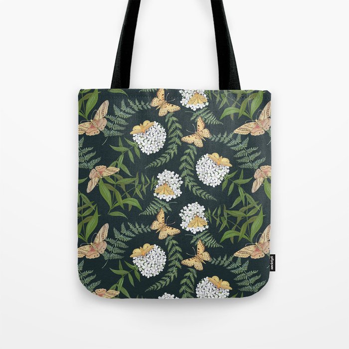 Phlox with Moths Tote Bag Gallery Image 1
