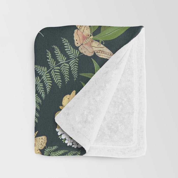 Phlox with Moths Throw Blanket Gallery Image 3