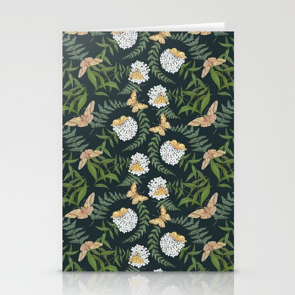 Phlox with Moths Stationery Card Gallery Image 2