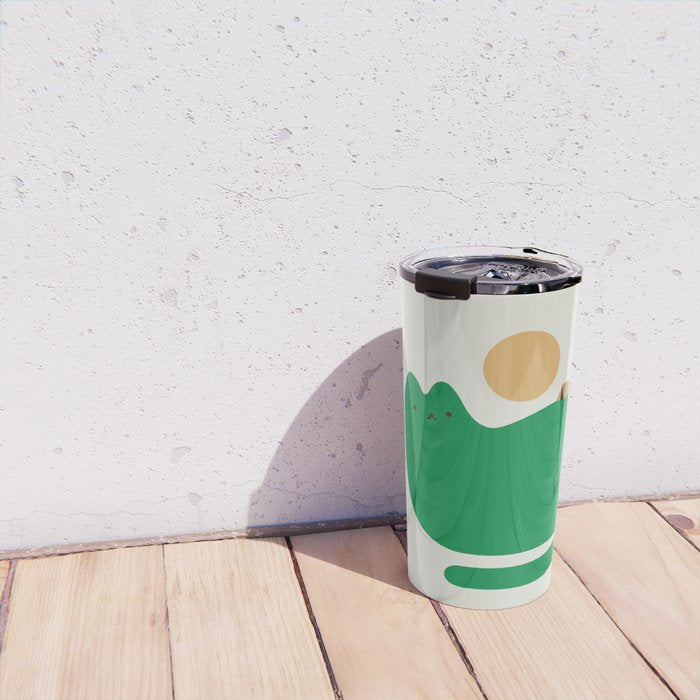 Cat Landscape 118A: Purrfect Campsite A Travel Mug Gallery Image 4
