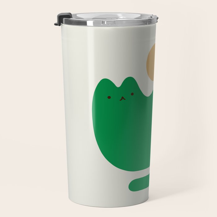 Cat Landscape 118A: Purrfect Campsite A Travel Mug Gallery Image 3