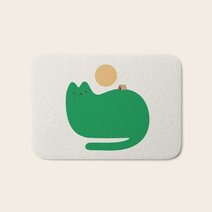 Cat Landscape 118A: Purrfect Campsite A Bath Mat Gallery Image 1