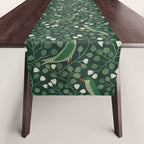 Aviary Vine - Forest Green Table Runner Gallery Image 1
