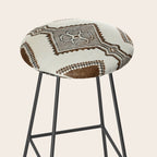 Luri Gabbeh  Antique Fars South West Persian Rug Print Stool Gallery Image 2