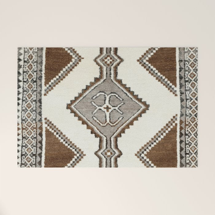 Luri Gabbeh  Antique Fars South West Persian Rug Print Welcome Mat Gallery Image 1