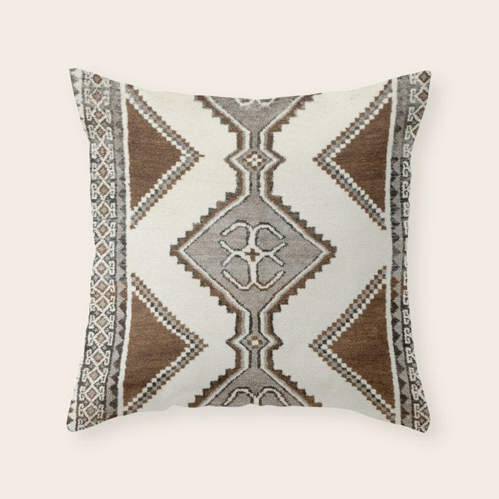 Luri Gabbeh  Antique Fars South West Persian Rug Print Throw Pillow Gallery Image 6