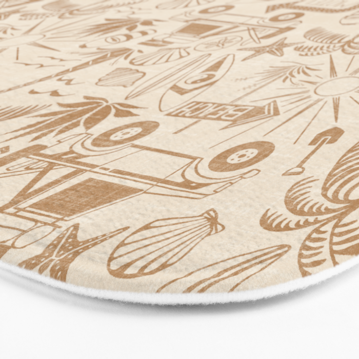 Baja - ochre gold Bath Mat Gallery Image 3