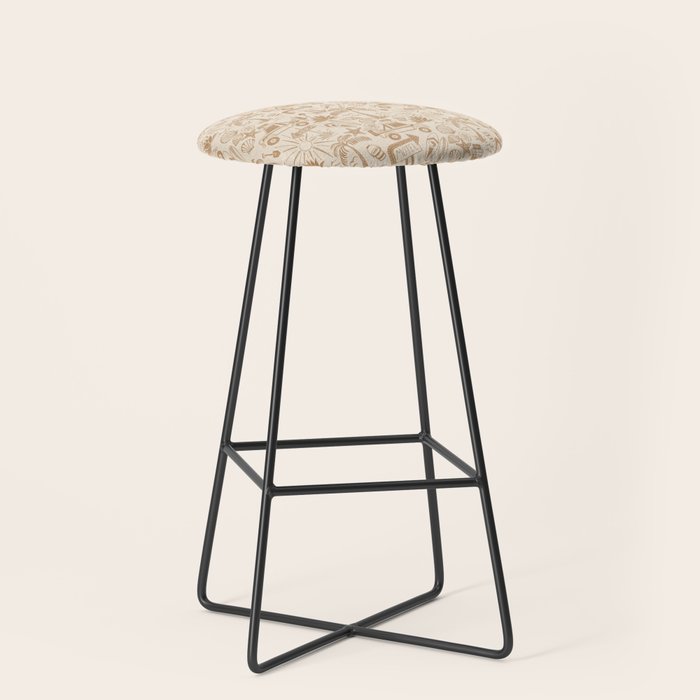 Baja - ochre gold Stool Gallery Image 1