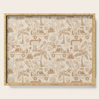 Baja - ochre gold Serving Tray Gallery Image 1