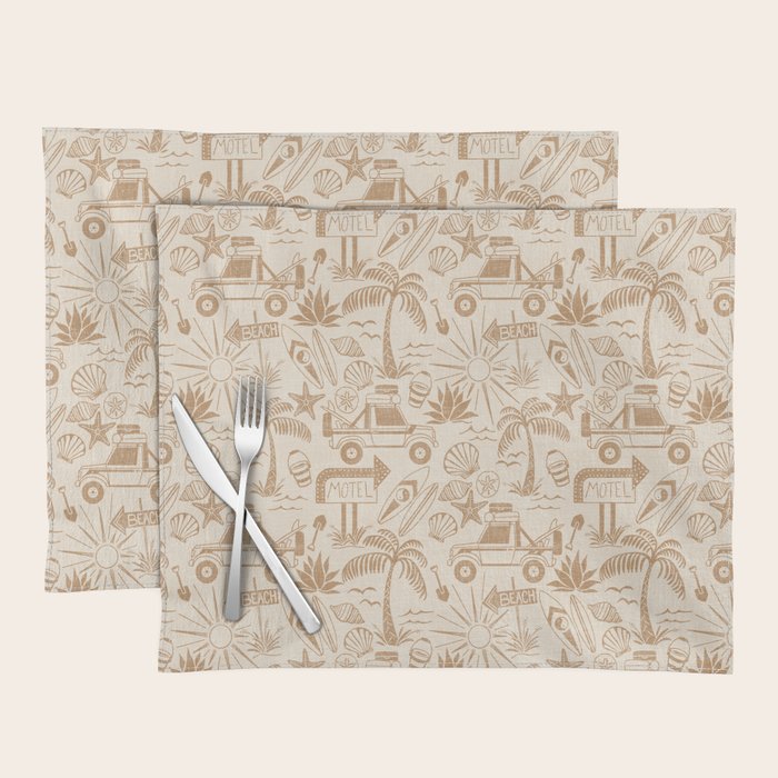 Baja - ochre gold Placemat Gallery Image 1