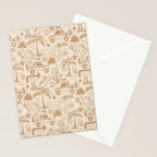 Baja - ochre gold Stationery Card Gallery Image 2