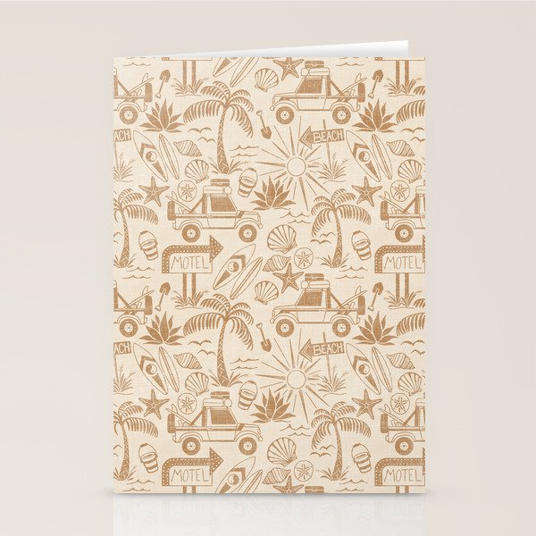 Baja - ochre gold Stationery Card Gallery Image 2