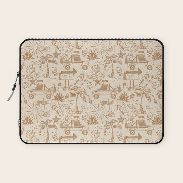 Baja - ochre gold Laptop Sleeve Gallery Image 1