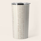 Lines #5 (Cream & Chocolate) Travel Mug Gallery Image 1