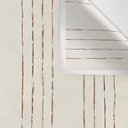 Lines #5 (Cream & Chocolate) Wall Tapestry Gallery Image 3