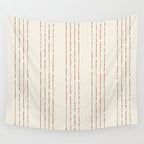 Lines #5 (Cream & Chocolate) Wall Tapestry Gallery Image 4