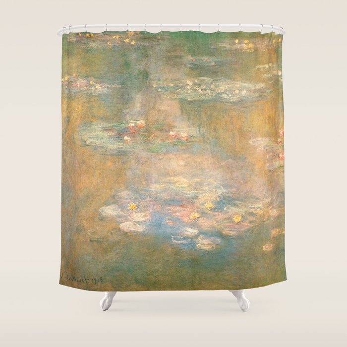 Water Lilies Claude Monet 1908 Shower Curtain Gallery Image 1