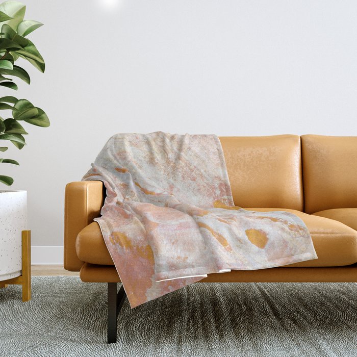 Gold Feelings Throw Blanket Gallery Image 1