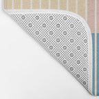 Color Block Line Abstract VII Bath Mat Gallery Image 2