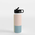 Color Block Line Abstract VII Water Bottle Gallery Image 1