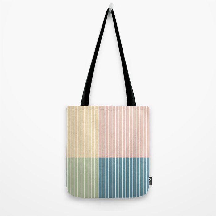 Color Block Line Abstract VII Tote Bag Gallery Image 2