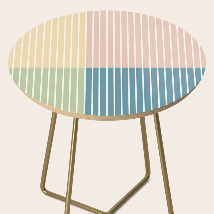 Color Block Line Abstract VII Side Table Gallery Image 2