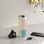 Color Block Line Abstract VII Water Bottle Gallery Image 4