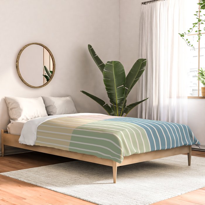 Color Block Line Abstract VII Comforter Gallery Image 2