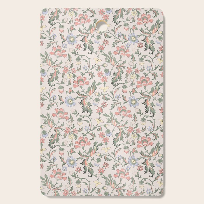 Vintage Bohemian Floral in Pink Cutting Board Gallery Image 1
