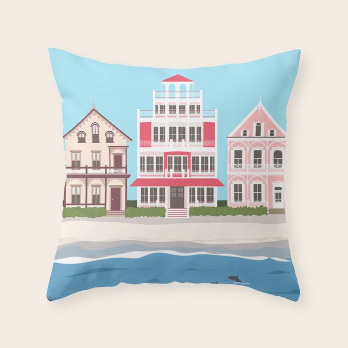 Cape May Summer Throw Pillow Gallery Image 6