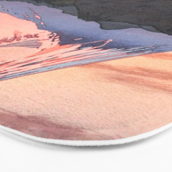 Yoshida Toshi Mt Fuji from Ohito Morning Bath Mat Gallery Image 3