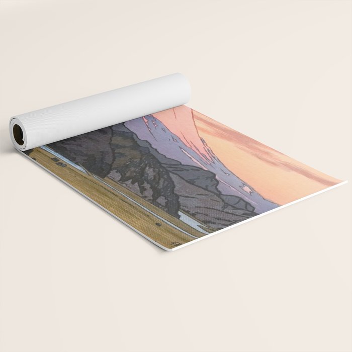 Yoshida Toshi Mt Fuji from Ohito Morning Yoga Mat Gallery Image 2
